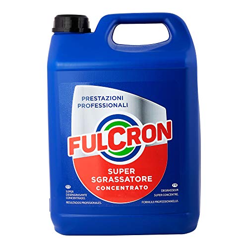 Fulcron 5L, sgrassatore detergente concentrato per sporco ostinato, pulizia motori, casa, nautica, tempo libero