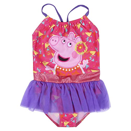 CERDÁ LIFE'S LITTLE MOMENTS Bambina Bagno Costume Peppa Pig Licenza Ufficiale Nickelodeon, Rosa, Estándar