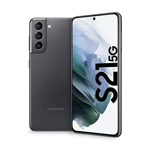 Samsung Smartphone Galaxy S21 5G, Caricatore incluso, Display 6.2' Dynamic AMOLED 2X, 4 fotocamere, 128 GB, RAM 8GB, 4000mAh, Dual SIM + eSIM, (2021) [Versione Italiana], Phantom Gray