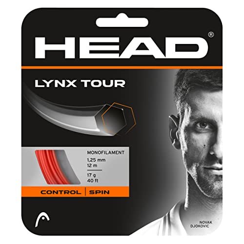 HEAD Tour della Lince, Corda da Tennis Unisex, Arancione, 1.25 mm / 17 g