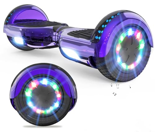 VOUUK Hoverboard, Hoverboard a Due Ruote Da 6,5 pollici Con Altoparlante Bluetooth e luce LED Per Bambini e Adulti