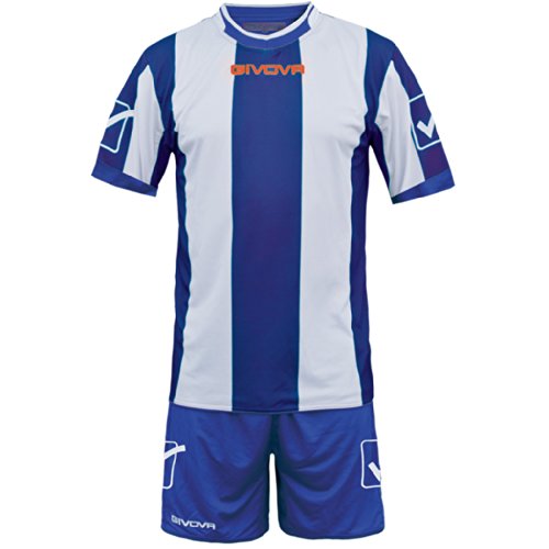 Givova Catalano Completo Calcio, Multicolore (Azzurro/Bianco), XL