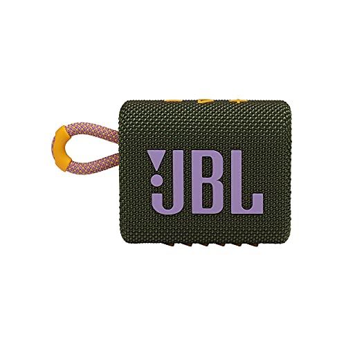 JBL Go 3: altoparlante portatile con Bluetooth, batteria integrata, impermeabile e antipolvere, verde
