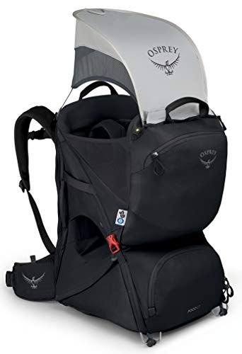 Osprey, Poco LT Child Carrier zaino porta bimbo da hiking Starry Black O/S Unisex-Adult, S