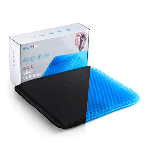 NewMum Cuscino multifunzionale in gel, fresco e traspirante, cuscino elastico per il sostegno del sedile, per alleviare l'affaticamento dell'anca