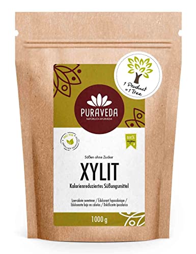 Xilitolo 1kg - zucchero-alternativa - Zucchero di betulla naturale (xilitolo) - dalla Finlandia - 40% in meno di calorie dello zucchero - adatto per i diabetici - senza mais