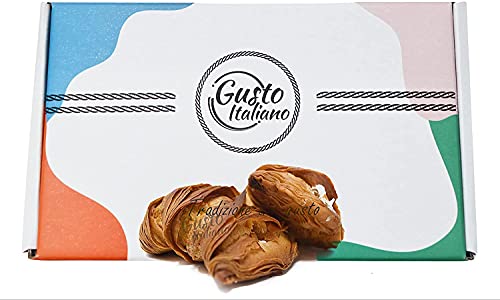 CODINE di Pasta Sfoglia Con Box Regalo RIPIENE AL CIOCCOLATO BIANCO 500 grami Confezionate Singolarmente Artigianali