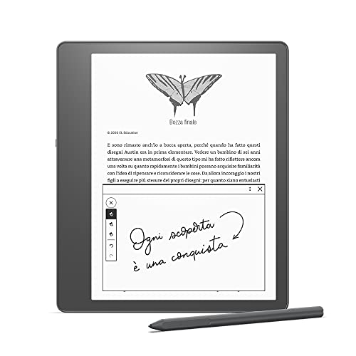 Ti presentiamo Kindle Scribe | Il primo Kindle per la lettura e la scrittura, con schermo Paperwhite da 10,2’’ a 300 ppi | Con penna premium | 64 GB