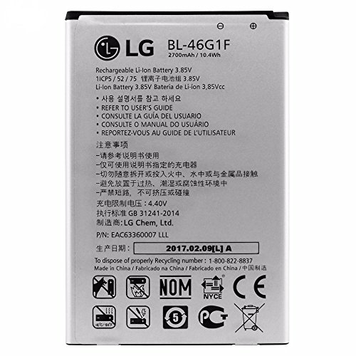 Batteria originale LG BL-46G1F, da 2800 mAh per LG K10 (2017), batteria X400