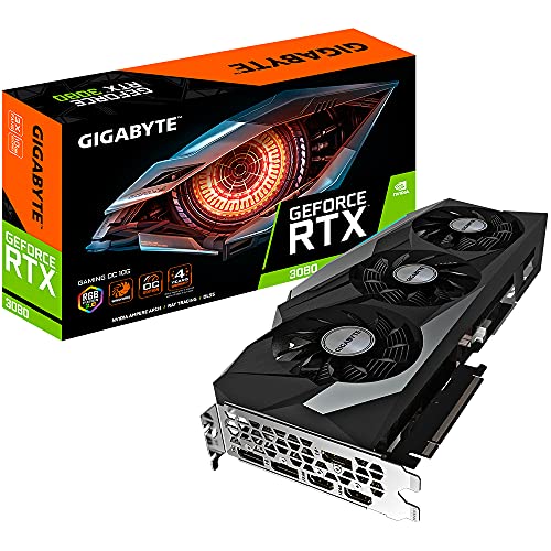 Gigabyte NVIDIA GeForce RTX 3080, RAM 10 GB, Scheda grafica GV-N3080GAMING OC-10GD G20