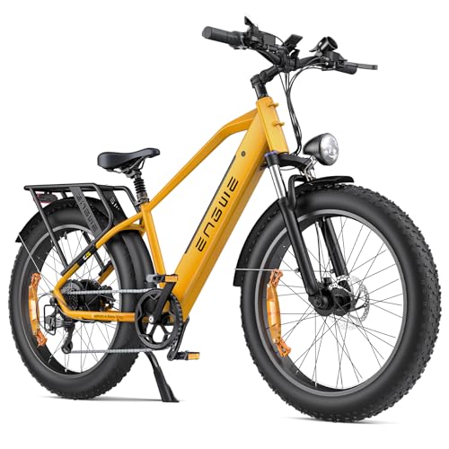 ENGWE E26 Bici Elettrica per Uomo Donna, 26'x4.0' Pneumatico Grasso, 250W 48V 16Ah Bicicletta Elettrica - Autonomia Fino a 140KM, Cambio a 7 Velocità, Doppia Sospensione