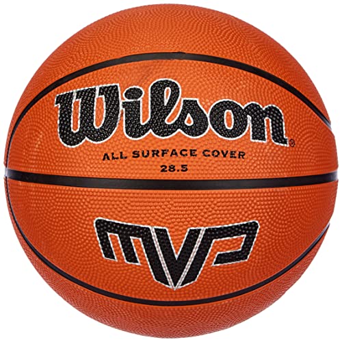 Wilson, Pallone da basket, MVP, Arancione, Misura 7, Gomma, Uso all'interno e all'esterno, WTB1419XB07