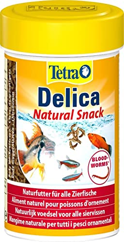Tetra Delica Bloodworms 100 ml, Mangime Naturale per Tutti i Pesci Ornamentali