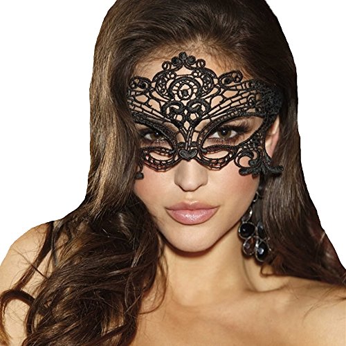 JeVenis Maschera da ballo sexy di lusso in pizzo con maschera da ballo Maschera da ballo per festa in costume