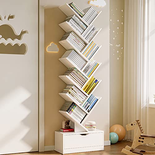 Scaffale a forma di albero, libreria creativa a forma di albero, perfetta per camera da letto, soggiorno e ufficio domestico - Libreria
