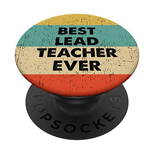 Camicia da insegnante principale | Miglior insegnante principale di sempre PopSockets PopGrip Intercambiabile