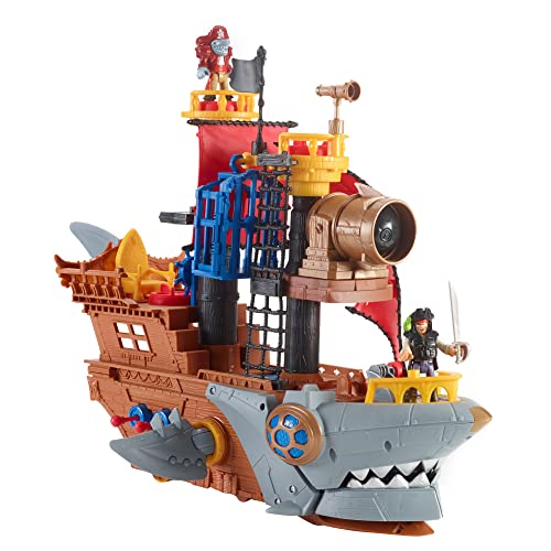 Fisher-Price Imaginext - Galeone Dei Pirati Con Mini Personaggi E Accessori, Giocattolo Per Bambini 3+ Anni, DHH61