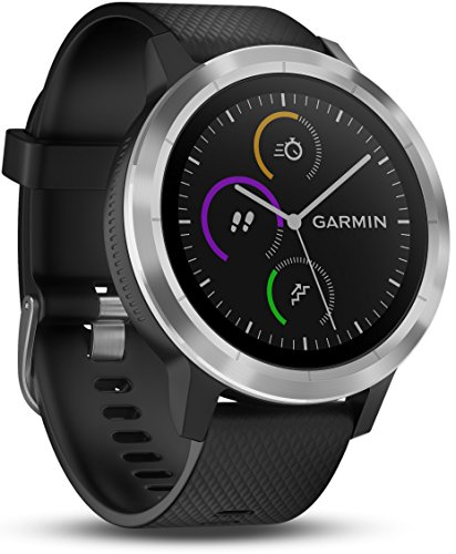Garmin Vivoactive 3 Smartwatch GPS con Profili Sport, Sensore Cardio e Pagamento Contactless, Nero/Argento (Ricondizionato) )