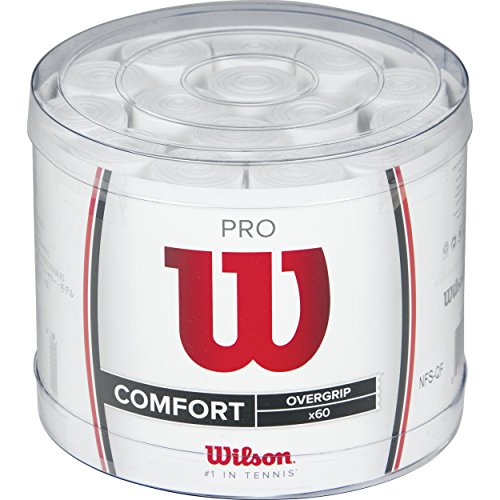 Wilson PRO WRZ4024WH, Confezione da 60 Grip Unisex-Adulto, Bianco, Taglia Unica