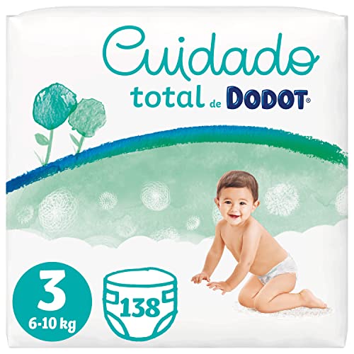 Dodot Dodot - Pannolini per bambini, taglia 3 (6-10 kg), 138 pannolini, morbida protezione della pelle di Dodot con ingredienti di origine vegetale