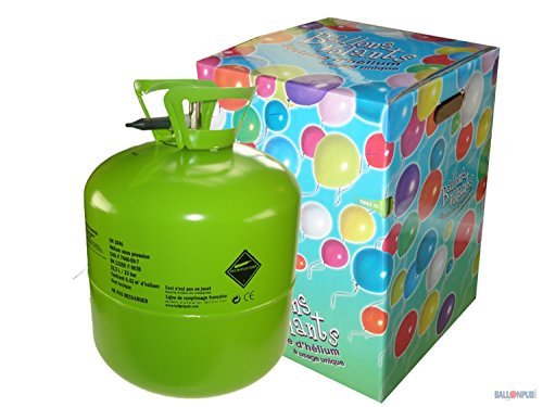 P'tit Clown 30310, bottiglia di elio monouso, 0,42 m3, per 50 palloncini, multicolore