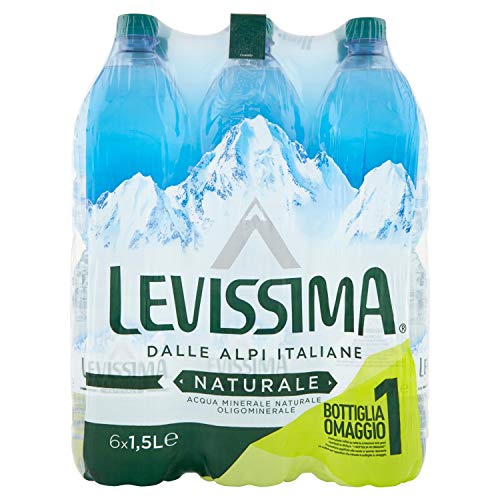 Levissima Acqua Minerale Naturale Oligominerale, 6 x 1.5L