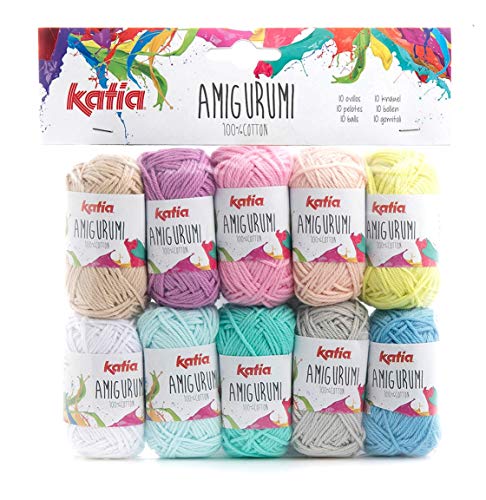 Katia amigurumi – Colore: Colores 101 – 110 (S01) – 10 G/Ca. 33 m Lana