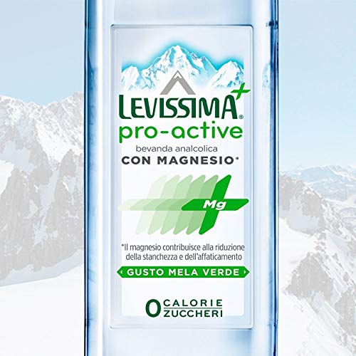 LEVISSIMA+ PRO-ACTIVE, con acqua minerale naturale Levissima e Magnesio 12X60cl