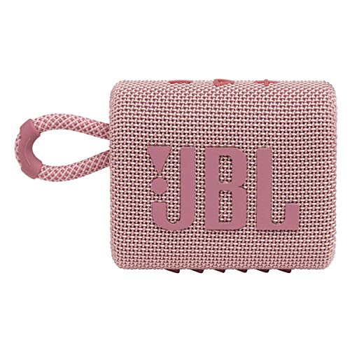 JBL Go 3: Altoparlante portatile con Bluetooth, batteria integrata, funzione impermeabile e antipolvere - rosa fucsia