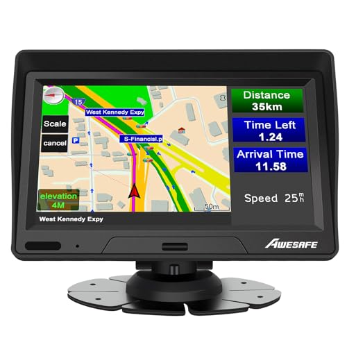 Navigatore Satellitare Auto Camion Taxi 2024 7 Pollici GPS, Precaricato Mappa Europa, Avviso Traffico Vocale, Limite di Velocità, Aggiornamenti gratuiti delle mappe a vita