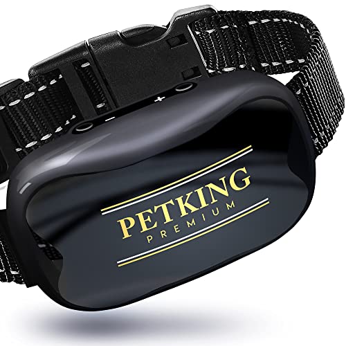 PetKing Premium Collare Antiabbaio per Cani IP67 impermeabile Collare Intelligente Ricaricabile con Vibrazione/Suono Collare Addestramento per Cane Piccolo/Medio/Grande