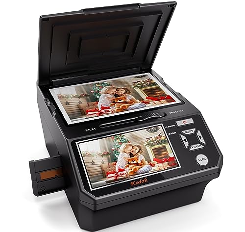Kedok Multi-scanner per foto, diapositive e negativi,Convert 35mm,110 Film/Photo/NameCard to 22MP Digital JPEG,con schermo LargE da 5”