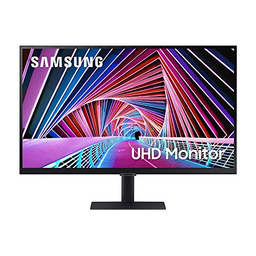 Samsung Monitor HRM S70A (S27A704), Flat, 27', 3840x2160 (UHD 4K), HDR10, IPS, Bezeless, 60 Hz, 5 ms, HDMI, USB, Display Port, Ingresso Audio, PIP e PBP, Eye Saver Mode, Flicker Free, Game Mode, Nero