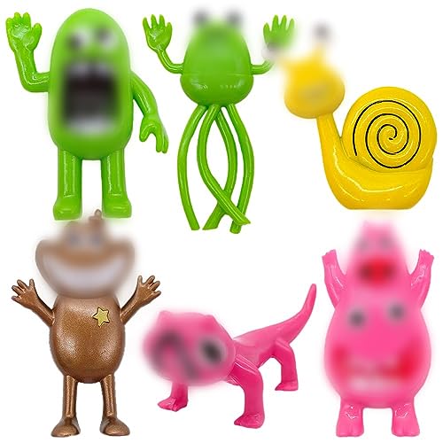 Simmpu 6 Pezzi Mini Giardino Figure Action Figure PVC Modello Popolare Gioco Personaggi dei Cartoni Animati per Gli Appassionati di Gioco per Collezione Decorazione per Torte