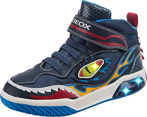 Geox J Inek Boy A, Sneakers Bambini e ragazzi, Blu (Navy/Lt Blue C0693), 31 EU