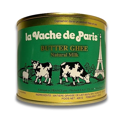 Flechard Burro ghee della Normandia 400g - dieta chetogenica - senza lattosio, digeribile - chiarificato secondo la ricetta Ayurvedica - latte di mucche al pascolo - Ghi (400gr.)