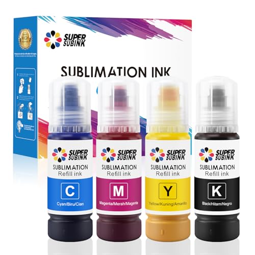 Inchiostro Sublimazione per Stampante et 1810 2810 ET-2850 2830 2815 4810 Compatibile EcoTank (Riempimento automatico/Senza ICC/Anti-UV)