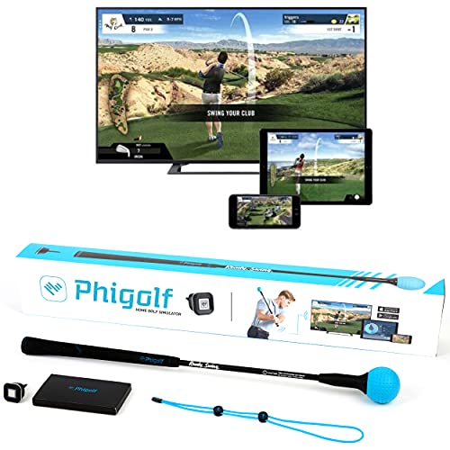 PHIGOLF Simulatore di Golf Smart Trainer e ottimizzatore di Swing - Gioco di Golf Mobile con App e Software WGT e E6 Connect (Compatibile con iOS e Android)