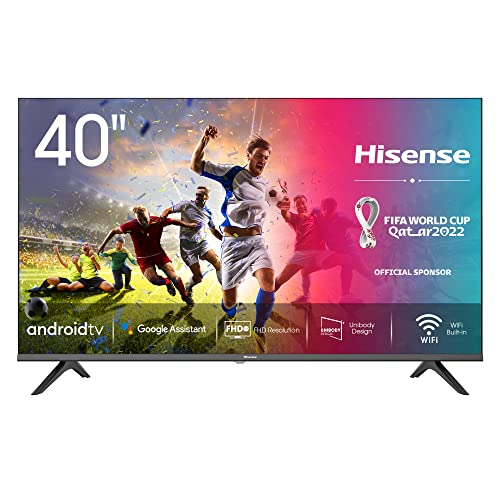Hisense 40AE5600FA Smart TV Android, LED FULL HD 40', Design Slim, USB Media Player, Tuner DVB-T2/S2 HEVC Main10, Bluetooth