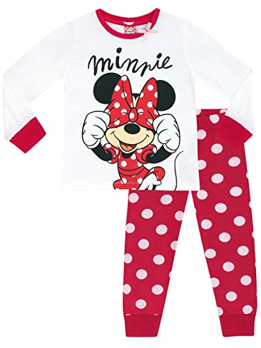 Disney Topolina - Pigiama a Maniche Lunghe per Ragazze - Minnie Mouse - 2-3 Anni