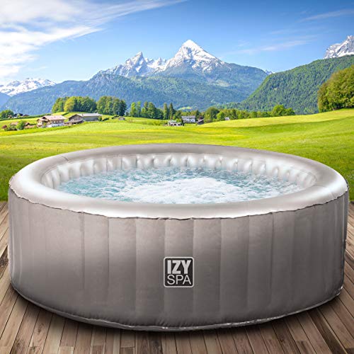 Whirlpool, IZY - Piscina gonfiabile, per 3 persone, diametro 165 x 70 cm, 105 getti massaggianti, funzione di gonfiaggio premendo un pulsante, 650 L