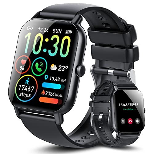 Ddidbi Smartwatch Uomo Donna, Effettua/Rispondi alle Chiamate, 1.85' Orologio Smartwatch con 2 Cinturini, Contapassi Sonno Cardiofrequenzimetro, 112 Modalità Sportive IP68 Smart watch per Android iOS