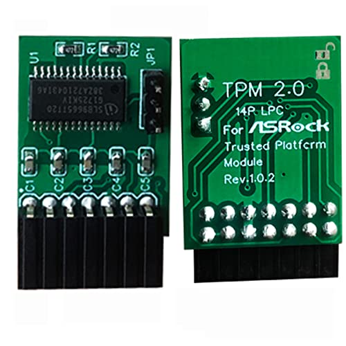 LPC 14 Pin Rack TPM2.0 Modulo di Sicurezza Modulo Schede Madri Compatibile con Asrock TPM2 -SLI -S -SPI Piattaforma Parte di ricambio