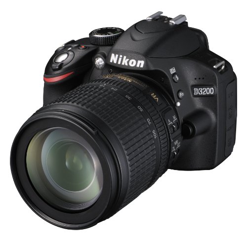 Nikon D3200 +18-105VR , Fotocamera Reflex, Colore Nero, Obiettivo incluso [Versione EU]