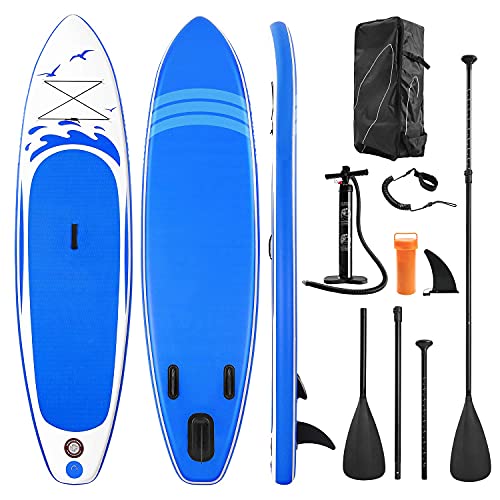 Sup Gonfiabile Tavole da Surf Pagaia Stand Up Paddle di Spessore con Accessori SUP e Borsa per il Trasporto e Pompaggio Rapido per Adulti e Giovani per Paddling Surf Yoga