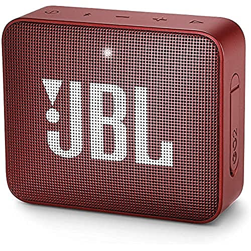 JBL GO 2 Speaker Bluetooth Portatile – Cassa Altoparlante Bluetooth Waterproof IPX7 – Con Microfono, Funzione di Noise Cancelling, Fino a 5h di Autonomia, Rosso