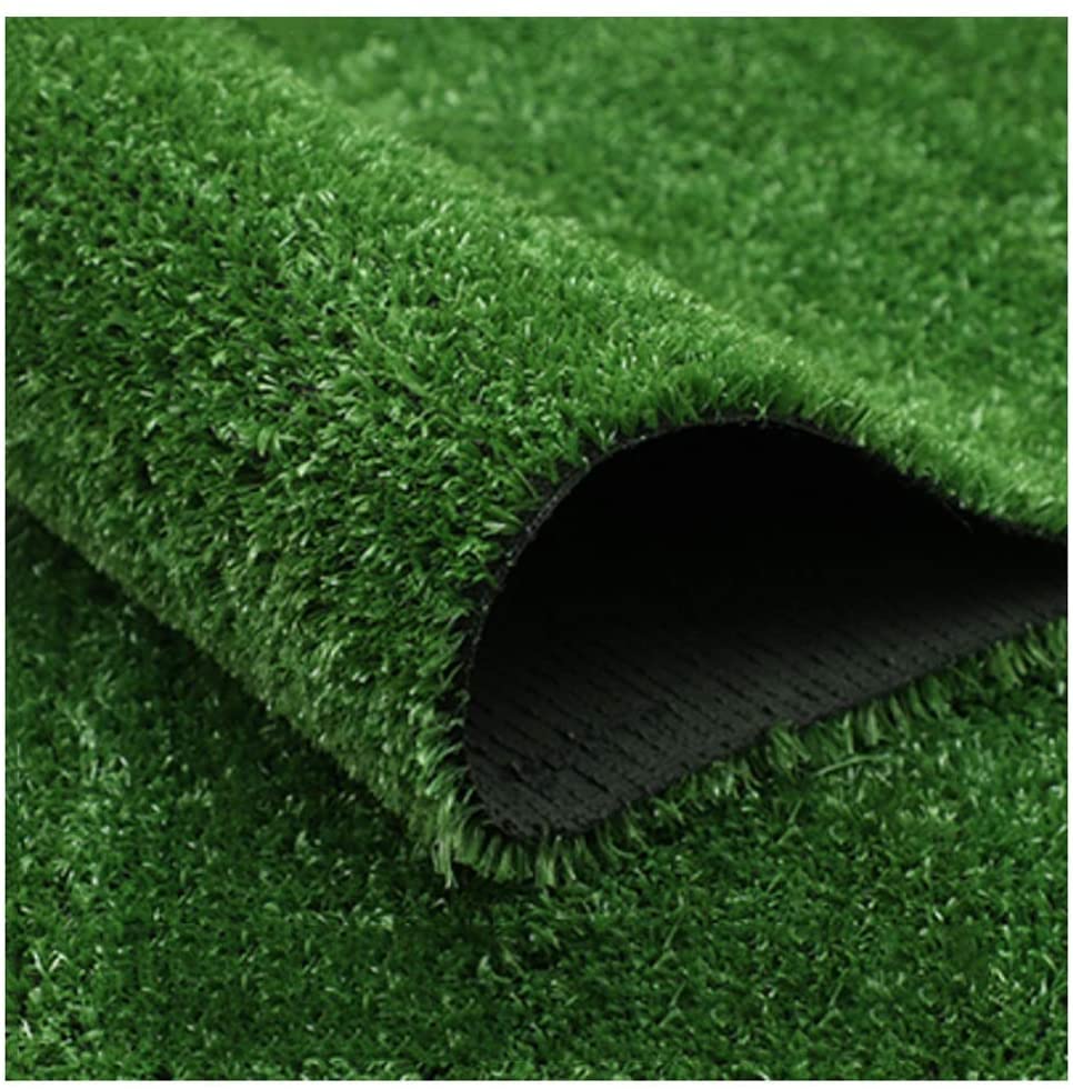 Prato sintetico (spessore 10 mm) erba finta artificiale calpestabile di alta qualità, manto erboso, stabilità ai raggi UV, auto drenante e atossico materiale polipropilene (2X15 METRI)